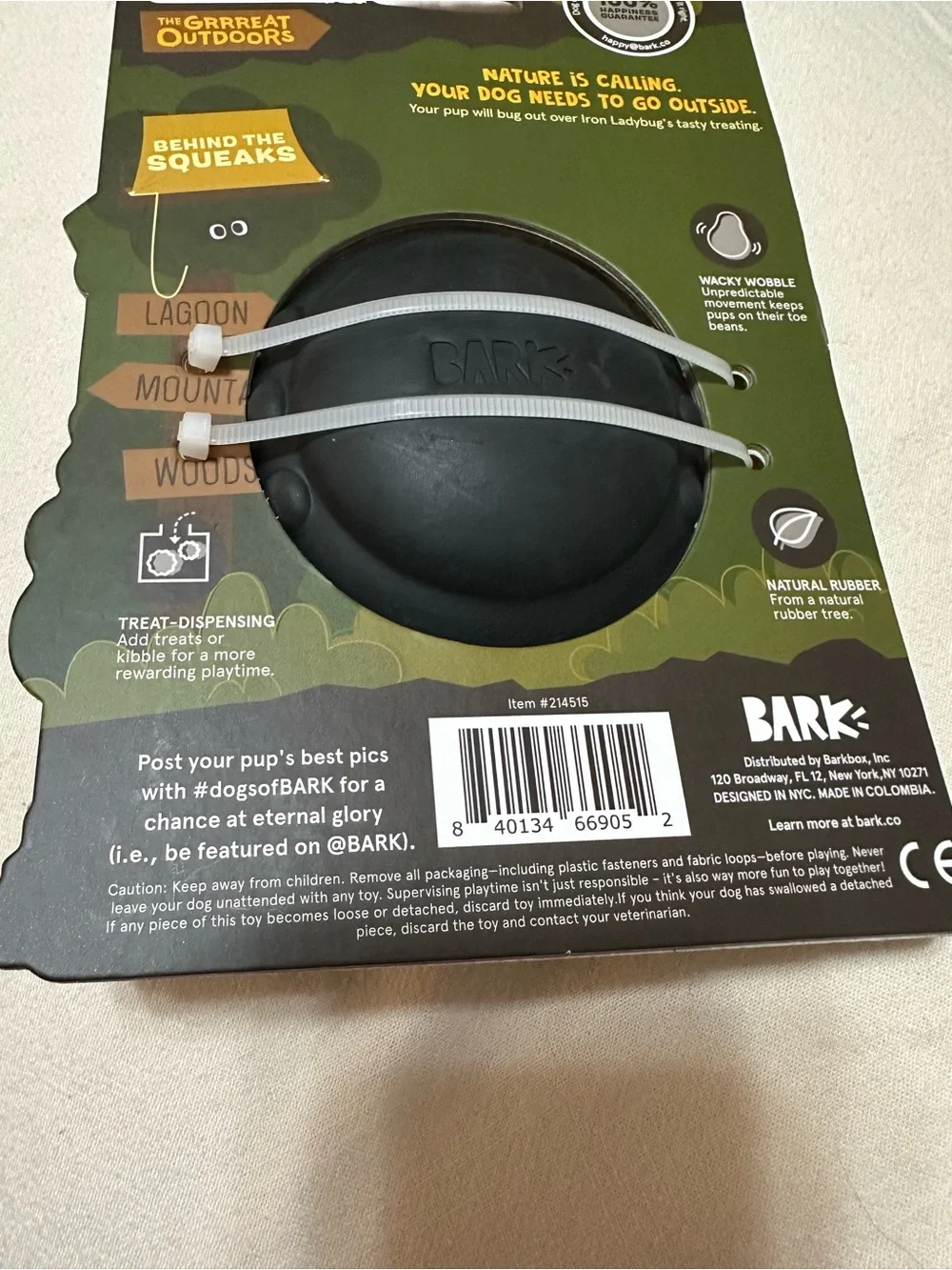 Bark super chewer Iron Ladybug